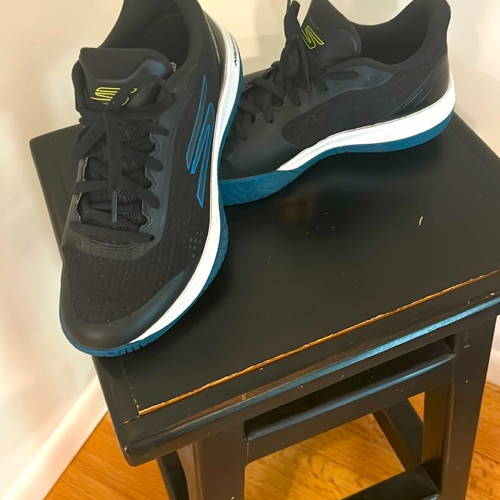 Skechers Black and Blue Performance Sneakers